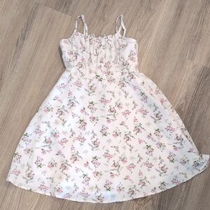 Floral Pink Kids Dress Size 10y